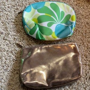 BRAND NEW 2-pack beautiful cosmetic case bundle - Clinique & Bare Minerals bags